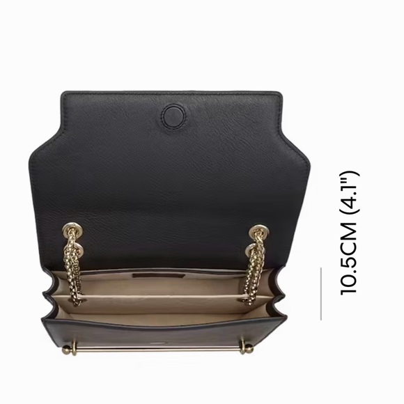 Strathberry East/West Navy Shoulder Bag - Picture 10 of 11